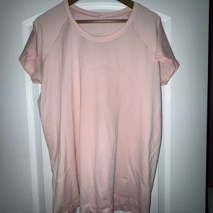Lululemon swiftly tech short sleeve shirt light pink size 16